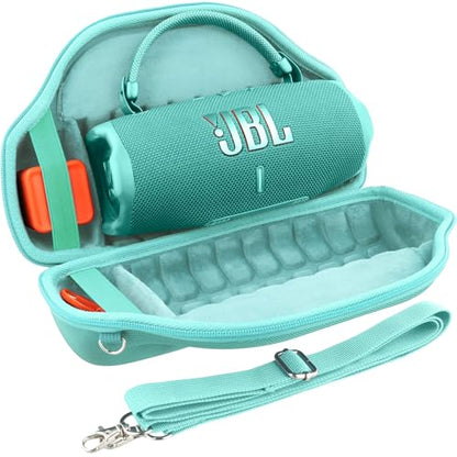 co2CREA Case for JBL Charge 6 Portable Bluetooth Speaker, Mint Green | High-Density Foam Padding, Reinforced Handle, Detachable Shoulder Strap, Compact Lightweight Design, Dust Protection - color: Mint Green Case