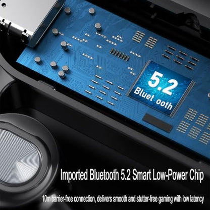 Single Ear Bluetooth Headphone V5.2 Single Noise Cancelling Wireless Earphones, Hands-Free Headset for Truck Drivers/Home/Office Work Left and Right Ear Compatible Painless Wear-V13(Blue). - color: Single Ear Headphone V13 Blue