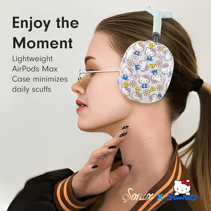 Sonix x Sanrio Protective Case for AirPods Max 2 & 1 | Stylish Hard Shell Ear Cup Covers | Hello Kitty Pink Bows - color: Hello Kitty Pink Bows