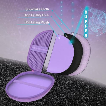 Headphone Headset Case Compatible with TALIX H30/Jlab/JBL Tune 520BT 720BT/BERIBES/KVIDIO/Soundcore by Anker/Sony Wireless On-Ear Headphones, Purple - color: Purple