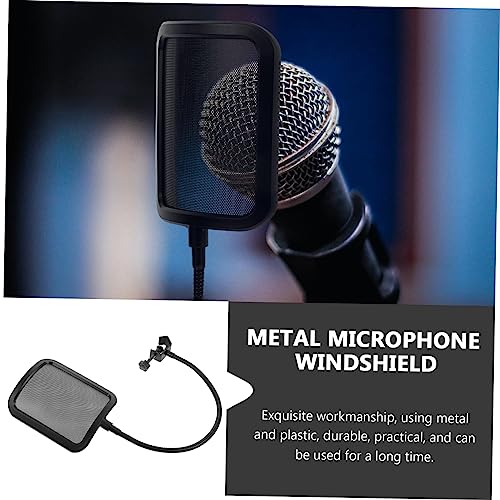 Abaodam Microphone Windscreen Pop Filter for Gaming Metal Mesh Shield Noise Reduction Cover for Podcast