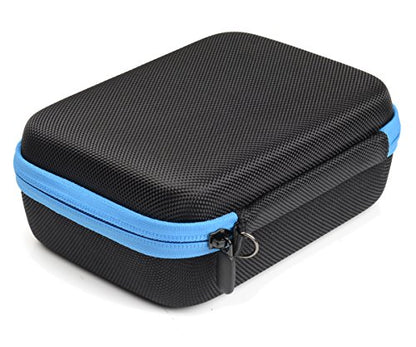 Case Compatible with Shokz OpenRun, OpenMove, Aeropex, Trekz, Bluez 2; KSCAT, Sades, DIGICare, allmity - color: Blacke with blue zip
