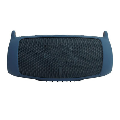 Protective Silicone Case Cover for JBL Charge 5 Bluetooth Speaker Soft Carrying Skin Sleeve with Shoulder Strap & Carabiner,Speaker Accessory (Dark Blue) - color: dark blue