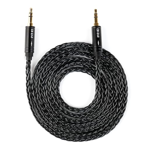 keephifi 4.2ft 3.5mm Replacement Audio Cable for Beats - KBEAR Male to Male Braided 4N OFC Stereo Jack Cable, Aux Cord for Solo2 Solo3/Sony WH 1000xm5 WH-1000XM5/Car Home Stereo/Tablet/Speaker - size: 1.4m, style: 3.5 to 3.5