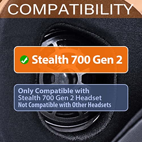 Stealth 700 Gen 2 Cooling Gel Earpads - Compatible with Stealth 700 Gen 2 Headset I Replacement Ear Cushion Cup with Microphone Foam and Installation Tool (Silky Cool Fabric)