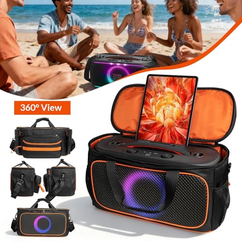Carrying Case Compatible with JBL PartyBox On The Go 2 Plus,Travel Storage Bag Fits for JBL PartyBox On-The-Go Essential Protable Party Speaker and Wireless Mic(Bag Only,No Shoulder Strap)