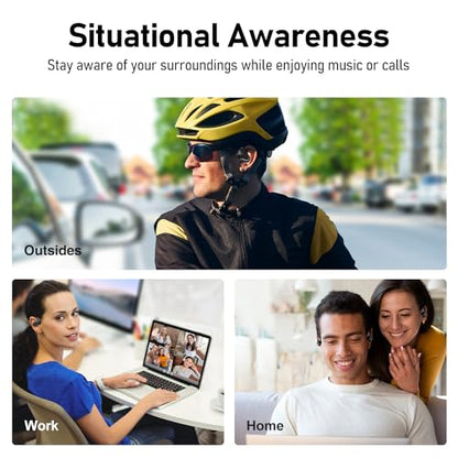 Audiovance OpenComfy 301 Wireless Bluetooth Open Ear Headphones for Running - color: 3-CF301