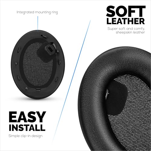 Sheepskin Earpads for Sony WH-1000XM4 Headphones, Soft Real Leather, Memory Foam Extra Comfort, Durable & Long Lasting Ear Cushions by Brainwavz - color: XM4 Sheepskin Leather