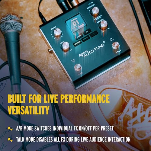 HeadRush VX5 Vocal Effects AutoTune Pedal | Antares Auto-Tune, Vocal Effects, Vocal Harmony, Real Time Pitch Correction, Audio Interface with Mic/Guitar Inputs - style: VX5 Vocal Effects Processor