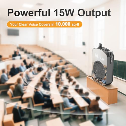 PRUNUS A10 Voice Amplifier Wireless with Lavalier Microphone - color: Black