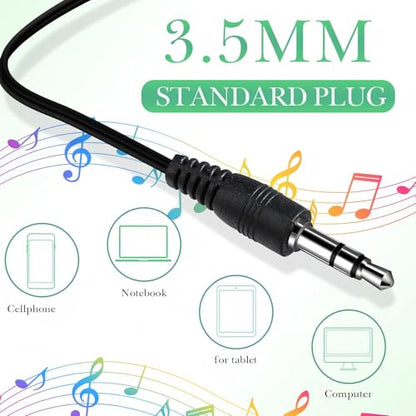 Kanayu 100 Pack Wired Earbuds Bulk for Classroom, 3.5MM No Mic,Green | Student Headphones for School Library Laptop, Individually Bagged Earphones with Jack for Training and Group Learning - color: Green