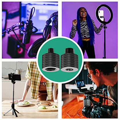 1/4 to 3/8 Tripod Screw Adapter 8 Pcs 1/4 Male to 3/8 Female and 3/8 Male to 1/4 Female Camera Screw Adapter for Camera Mount Tripod Stand Microphone Stand Mic Mount - color: 1/4 & 3/8