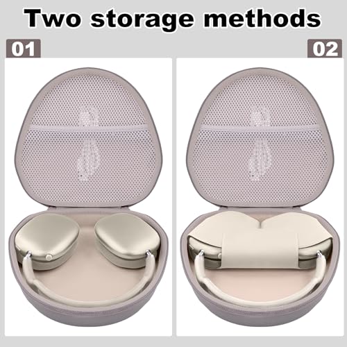 Hard Case for Apple AirPods Max 2/AirPods Max Wireless Headphones - color: SandStone Case