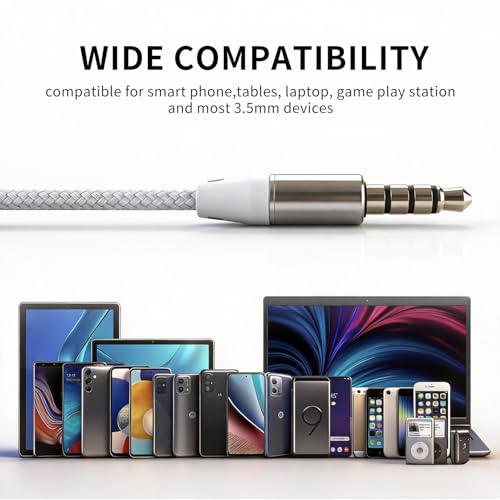 Air Tube Headphones 3.5mm – EMF Free Anti Radiation Wired Earbuds with Noise Reduction Mic & Volume Control – Zero EMF Earphones for Pregnancy, Long Calls – In Ear Comfort for Android, PC, Laptop