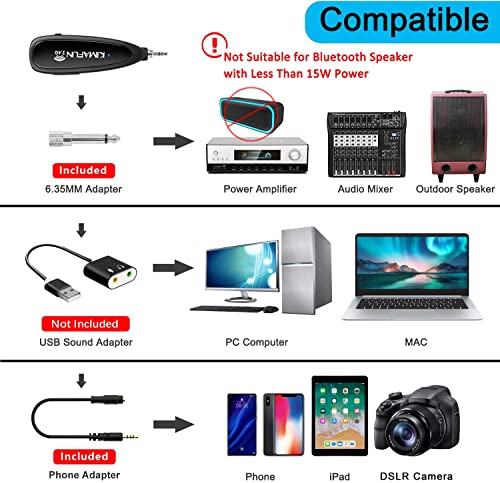 KIMAFUN Wireless Microphone System, 2.4G Wireless Headset and Lavalier Lapel Microphones for iPhone, Android Phone, Laptop and Speaker, Designed for Teaching, Recording, Vlog, Broadcast, G102-3
