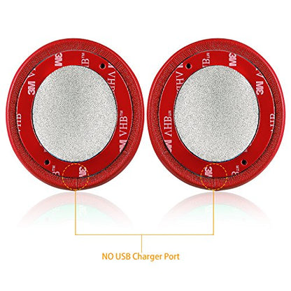 Solo 2.0 Wired Replacement Earpads, JARMOR Memory Foam Ear Cushion Cover for Beats Solo 2.0 Wired On Ear Headphones by Dr. Dre ONLY, (Does NOT FIT Solo 2.0/3.0 Wireless) (Red) - color: Red