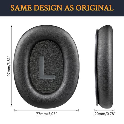 SOULWIT Earpads for Mpow (H12/H10/RCA H033C) - Black