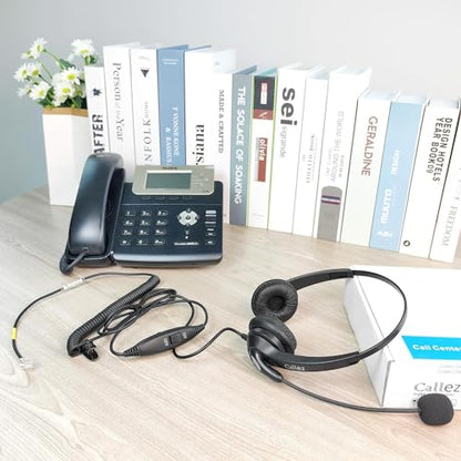 Callez Office Phone Headset for Yealink VoIP Phone T46S T48S T42S T23G T27G