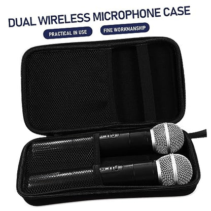 Wireless Microphone Portable Storage Case with Hard Shell Protection