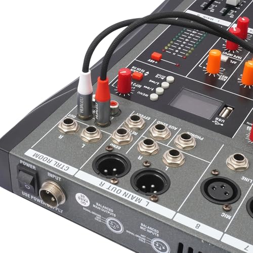 3Pin XLR Male to 2 RCA Male Y Splitter Patch Cable 6Feet,One-Point Two-Unbalance Audio Cable 1 XLR to 2 RCA for Speaker Condenser Microphone Mixer AMP - color: 6Ft/XLR M to 2 RCA M