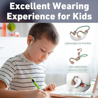 Mehomeli Kids Headphones, Bluetooth 5.2 Air Conduction Open Ear Headphones | 85dB Volume Limiting, Stereo Sound with Mic, IPX5 Waterproof, 20H Playtime, Perfect for School and Outdoor, Yellow - color: Yellow