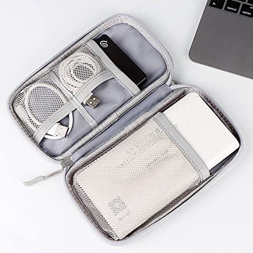 Digital Data Cable Storage Bag Waterproof U Disk Hard Drive Headset Multi-Function Storage Bag - color: Pink