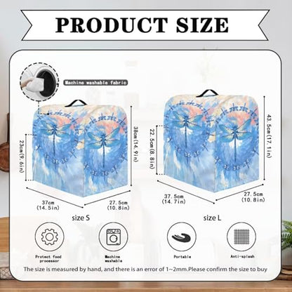 Stand Mixer Dust-Proof Cover, Stand Blender Cover Scratchproof Stand Mixer Protective Cover Fashion Kitchen Deocr Mixer Anti Fingerprints Cover Dragonfly - color: Dragonfly, size: S