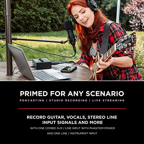 M-Audio Recording, Streaming and Podcasting Bundle – M-Track Solo USB Audio Interface and 120W BX4 Stereo Speakers, Plus a Software Suite Included