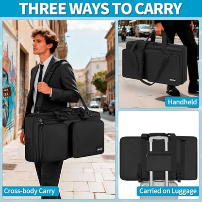 IBVIVIC DJ Controller Case Bag Fits for Pioneer DDJ FLX6/RR/DDJ SX SX2 SX3 | Fits for NI Traktor Kontrol S8/DDJ 800/Denon MC7000 Padded DJ Travel Carrying Bag Lightweight Controller Storage Bag Case - size: DDJ-FLX6/SX/SX2