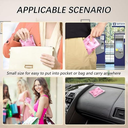 Leather Waterproof Portable No Zipper Purse, Coin Pocket Pouch Change Holder, Small Storage Bag for Men Women Headset Credit Card ID Key Lipstick, (Cute Pig Snouts)
