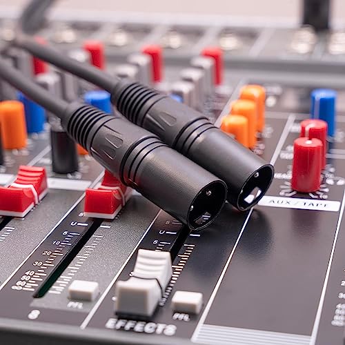 2 Pack XLR Y Splitter, 1.5FT XLR Female to Dual Male, Balanced Mic Audio Cables for Stereo Mic to L&R Audio - color: 1.5FT-2PACK, size: XLR 1 Female to 2 Male