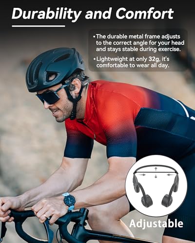 Voistek Bone Conduction Headphones, Open Ear with 32GB MP3 Player & IP68