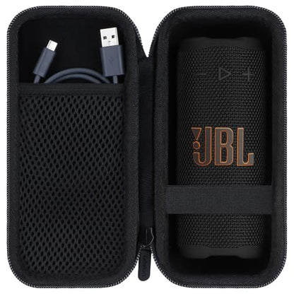 Lebakort Storage Case Compatible with JBL Grip Ambient Light Portable Speaker (Black Case) | Hard shell, shockproof protection, compact speaker protection case, durable handle, easy to carry - color: Black Case