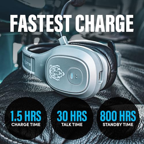 Blue Tiger Storm Gray - Wireless Trucker Bluetooth Headset with Mic - color: Gray, style: Storm