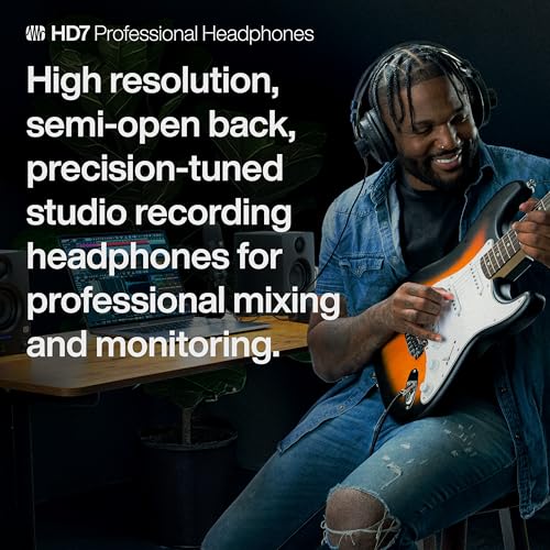 PreSonus HD7 Professional Monitoring Headphones - color: Black, style: HD7
