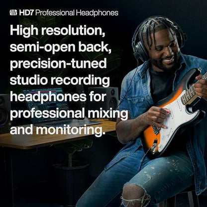 PreSonus HD7 Professional Monitoring Headphones - color: Black, style: HD7