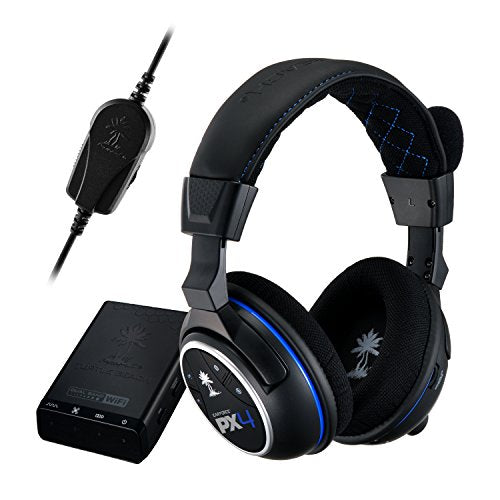Turtle Beach Ear Force PX4 Premium Wireless Gaming Headset with Dolby Surround Sound and PS4 Talkback Cable for PlayStation 4, PlayStation 3, Xbox 360 and mobile devices