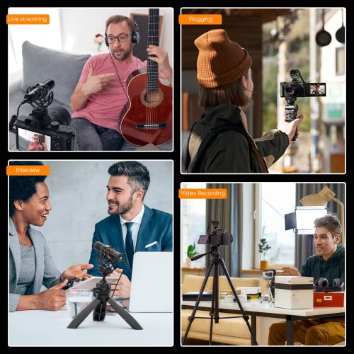 COMICA VM10PRO Universal Video Microphone for Camera, iPhone, Android Phone | 3.5mm/USB-C Analog/Digital Output, Noise Cancellation, Super Cardioid Pickup, Professional Video Mic for YouTube TikTok Vlog