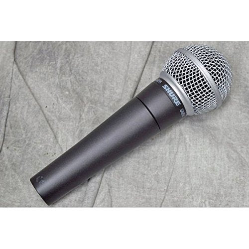 Shure SM58S Pro XLR Dynamic Vocal Microphone with On/Off Switch | Cardioid dynamic vocal mic with on/off switch for studio, live performance, podcasting and recording - style: SM58 with On/Off Switch