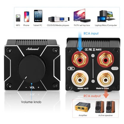 Nobsound High Precision Passive Preamp Volume Controller VOL Control HiFi Preamplifier (Hi-Fi Version) - color: Upgrade Version
