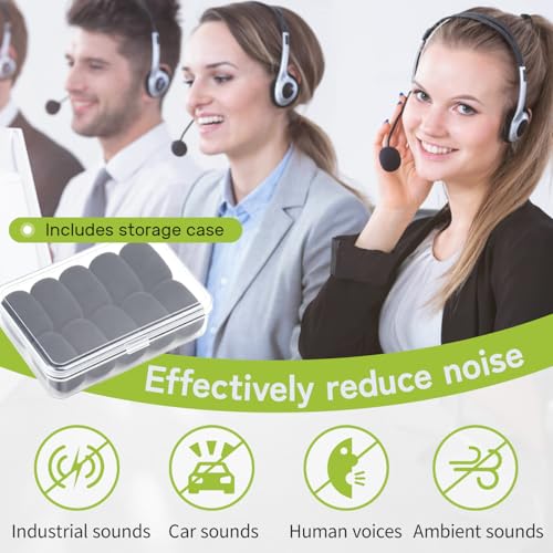 10PCS Lapel Microphone Cover Black Mic Headset Covers Foam Lavalier Microphone Windscreen for Headset Microphone Noise Reduction
