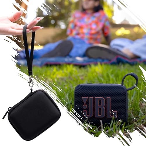 XANAD Hard Case Compatible with JBL Go 4 / GO 5 / Go 3 Ultra Speaker, Black - color: Black