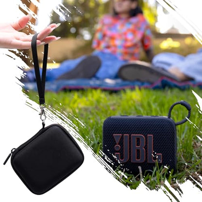 XANAD Hard Case Compatible with JBL Go 4 / GO 5 / Go 3 Ultra Speaker, Black - color: Black