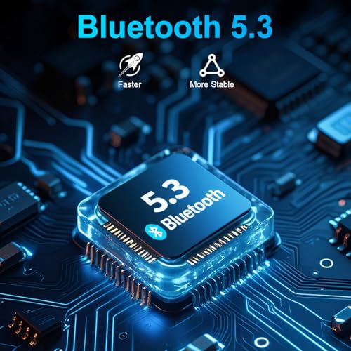 ZIOCOM USB-C Bluetooth Adapter for PS5, Bluetooth 5.3 Dongle with APTX LL