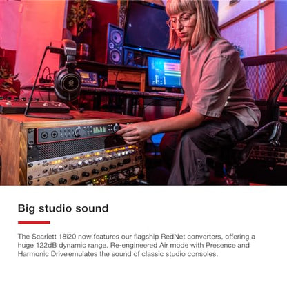 Focusrite Scarlett 18i20 4th Gen USB-C Audio Interface - style: Scarlett 18i20