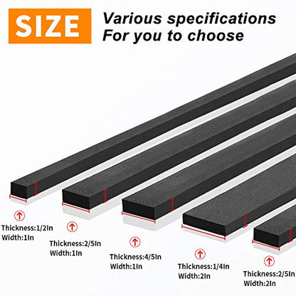 Foam Insulation Tape self Adhesive,2In x1/4In x 13Ft Weather Stripping for Doors and Windows,Sound Proof soundproofing Door Seal,Weatherstrip,Pipe Cooling, Air Conditioning Seal Strip - size: 2 in x 1/4 in x 13 ft