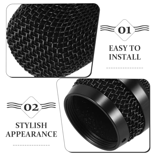Microphone Replacement Grille Mesh Microphone Grill Cover Metal Mic Head Cover Compatible with Bayer Secure Fit Noise Reduction 2.55 X 1.96 X 1.96 in - size: 6.50X5.00X5.00CM