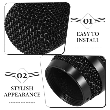 Microphone Replacement Grille Mesh Microphone Grill Cover Metal Mic Head Cover Compatible with Bayer Secure Fit Noise Reduction 2.55 X 1.96 X 1.96 in - size: 6.50X5.00X5.00CM