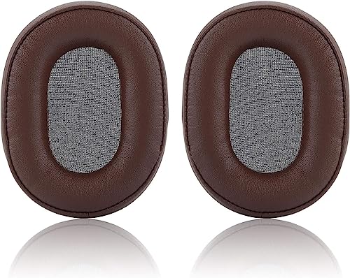 Replacement Ear Pads Compatible with Audio Technica ATH M50X Headphones | Also suitable for M50xBT2,M50XBT,M50,M40X,M30,M20,M10,ATH-MSR7 headphones Memory Foam/Protein Leather Earpads Earmuffs-brown