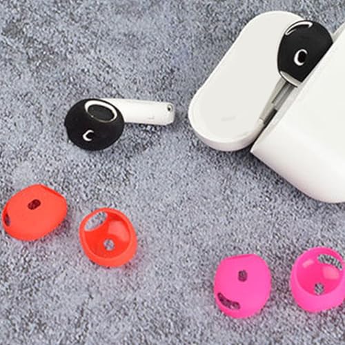 1 Pair Thin Silicone Protective Case for Dedicated Generation Wireless Earbuds Lightweight Nonslip Design - color: Purple